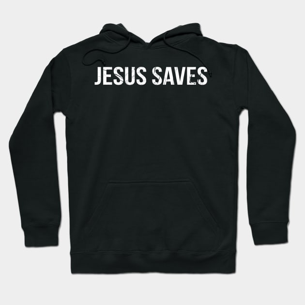 Jesus Saves Cool Motivational Christian Hoodie by Happy - Design